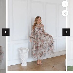 Untamed Petals Floral Maxi Dress